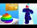 ASMR Slicing vs Blob Runner Gameplay satisfying and relaxing ASMR slicing game