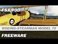 Boeing-Stearman Model 75 Freeware Add-on for FSX & P3D