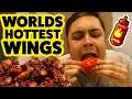 EATING THE WORLDS HOTTEST CHICKEN WINGS CHALLENGE