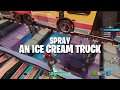 Fortnite Spray an ICE CREAM TRUCK "Downtown Drop" Challenge Guide