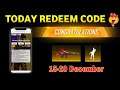 FREE FIRE REDEEM CODE TODAY | 15 DECEMBER REDEEM CODE FREE FIRE | FF REDEEM CODE TODAY 15 DECEMBER