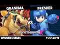 Grandma (Bowser) vs Presher (Megaman/Rosalina) | Winners Semis | Synthwave X #10