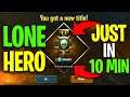 How To Get “LONE HERO” Title in PUBG Mobile | Get Infection Labyrinth Title Fast
