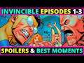 Invincible  ADULT SUPERHERO SERIES Episodes 1-3 SPOILERS and BEST MOMENTS Amazon Original