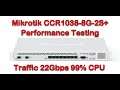 Mikrotik CCR1038 8G 2S+ Performance Testing