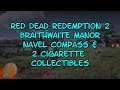 Red Dead Redemption 2 Braithwaite Manor Navel Compass & 2 Cigarette Collectible Cards