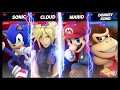 Super Smash Bros Ultimate Amiibo Fights   Request #5309 Sonic, Cloud & Mario vs DK
