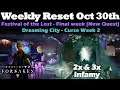 Weekly Reset Oct 30th - Festival of the Lost - New Quest - Dreaming City Week 2 - Destiny 2 Forsaken