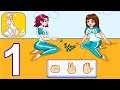 Brain Puzzle - Tricky Test - Gameplay Walkthrough Part 1 Level 1 - 50 ANSWERS (Android,iOS)