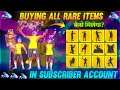 BUYING ALL EMOTES 😲 FROM EMOTES PARTY EVENT IN SUBSCRIBER ACCOUNT - GARENA FREE FIRE