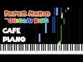 Café Piano - Paper Mario: The Origami King (Piano Tutorial) [Synthesia]