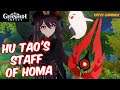 Hu Tao's Staff of Homa Gameplay (Genshin Impact)