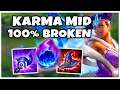 KARMA MID WAY TOO STRONG! CHALLENGER PLAYERS ARE ABUSING HER AND SO SHOULD YOU! - League of Legends