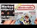 Markus blättert # 03 📖 Club Nintendo August 1992
