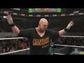 WWE 2K19 WWE Universal 73 tour Stone Cold Steve Austin vs. Goldberg ft. Mr. McMahon