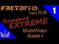 Factorio - Rampant Mod - Deathworld Extreme Season 4 - Hard Mode - Episode 1