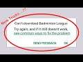 How To Fix Can't Download Badminton League Error On Google Play Store Problem Solved