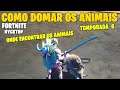 ONDE ENCONTRAR TODOS OS ANIMAIS E COMO DOMAR ELES!!! - FORTNITE TEMPORADA 6