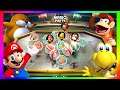 Super Mario Party Minigames #206 Mario vs Diddy vs Koopa troopa vs Monty Mole