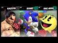 Super Smash Bros Ultimate Amiibo Fights – Kazuya & Co #445 Kazuya vs Sonic vs Pac Man