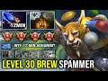 WTF 12Min Scepter LEVEL 30 Brew Spammer | Totally Deleted 10K Puck with Double Primal Split Dota 2