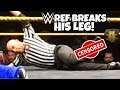 WWE Referee Breaks His Leg DURING A Match!!! WWE News