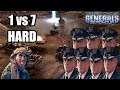 Command & Conquer Generals: Zero Hour - GLA Stealth 1 vs 7 USA Airforce [HARD ENEMY]