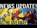 Destiny 2 NEWS! Hotfix, Fall DLC, Lord of Wolves Removal, Free Cross Save(?) Astro A50/A40 Giveaway!