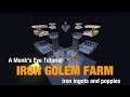 How to build an Iron Golem Farm in Minecraft 1.14.4 (cheap but productive)
