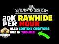 How to Farm 9000 Rawhide In Under 30 Minutes in New World
