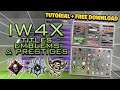 HOW TO USE CUSTOM TITLES & EMBLEMS ON IW4X! (Modded MW2 Custom Callsign Pack Download and Tutorial)