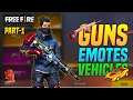 My Freefire Collection Part-1 | Free Legendary Guns Free Vehicle Skins and Free Emotes? | Pri Gaming