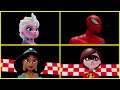 Pool Challenge | Elsa Spiderman | Princess Jasmine - Elastigirl - Run - Jump - Gauntlet - Toy