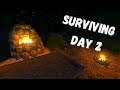 Rising World - Surviving Day 2, Crafing Tools & Weapons - E02