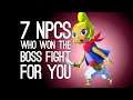 7 NPCs Who Won the Boss Fight For You, Pretty Much