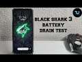 Black Shark 3 Battery drain test/Gaming/Youtube/Screen on time/Review