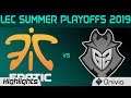 FNC vs G2 Highlights Game 2 LEC Summer 2019 Playoffs Fnatic vs G2 Esports LEC Highlights By Onivia