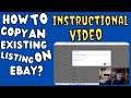 How to copy an existing listing on eBay | How to delete existing draft listing | Instructional video