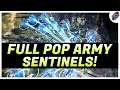 I made a FULL POP ARMY of SENTINELS! Halo Wars 2