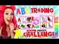 I TRIED THE ABC TRADING CHALLENGE IN ADOPT ME FOR 24 HOURS!! NEW Roblox Adopt Me Trading Challenge!