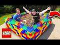 PUTTING 50,000 GUMBALLS IN A LEGO POOL!