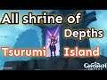 Shrines of Depths on Tsurumi Island Location  - Genshin Impact
