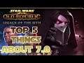 SWTOR - 5 Things i'm EXCITED about In 7.0! Legacy of the Sith