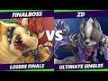 S@X 422 Losers Finals - FinaLBoss (Bowser) Vs. ZD (Wolf, Pit, Fox) Smash Ultimate - SSBU