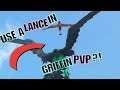 USING A LANCE IN PVP! NEW META??! Ark Official Small Tribes PS4PRO + CITY PILLAR BASE RAID