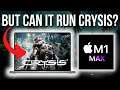 Can the M1 Max run Crysis? GTA V, CS:GO and 6 Gaming Benchmarks (MacBook Pro 16" 32 GB 32 GPU cores)