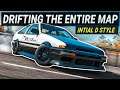 Drifting Around The Entire Map Initial D Style | Toyota AE86 | Forza Horizon 4