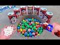 EXPERIMENT : Different Toy footbal Worms Toothpaste Coca-cola ,Sprite ,Fanta , Mirinda and MENTOS