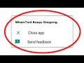 How To Fix WhatsTool Keeps Stopping Error Android & Ios - Fix WhatsTool App Not Open Problem