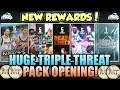 HUGE NBA 2K19 TRIPLE THREAT PACK OPENING AND NEW REWARD PACKS TO MAKE A LOT OF MT IN MYTEAM